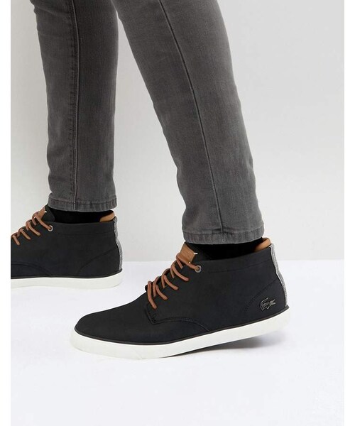Lacoste Esparre Chukka Boots In Black 
