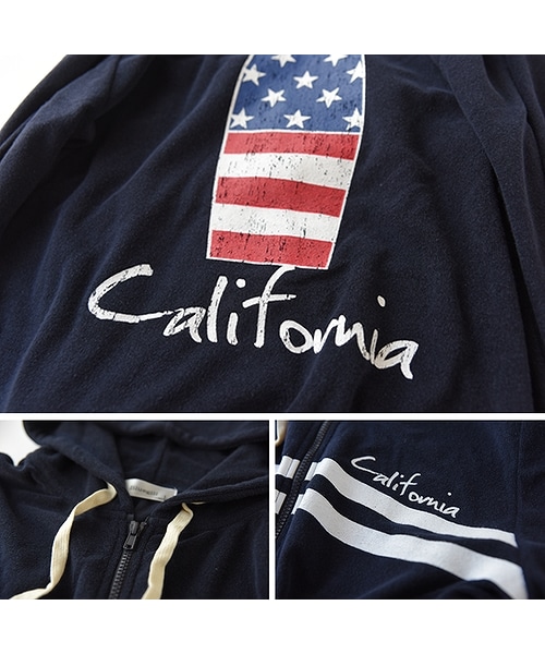 Number8 SURF CLUB（ナンバーエイトサーフクラブ）の「星条旗とロゴプリントがサーフ感を加速させるパイルセットアップ Number8 SURF CLUB（ナンバーエイトサーフクラブ）（セットアップ・メンズ・ブルー・L）」の9枚目の写真