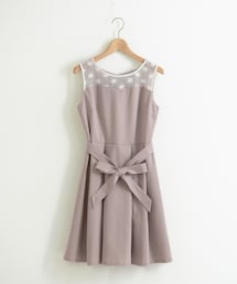 MAJESTIC LEGON | レース切替ノースリワンピース(ワンピース/ドレス)