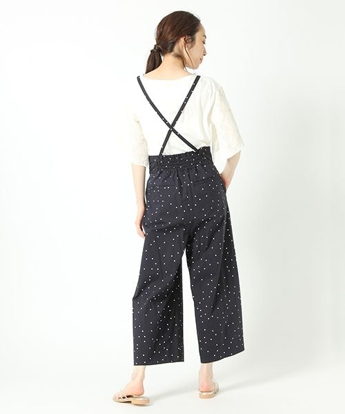 studio CLIP（スタディオクリップ）の「コットンレーヨンサスペンダー付きアソートパンツ（パンツ・ベージュ/カーキ/ドット）」の5枚目の写真