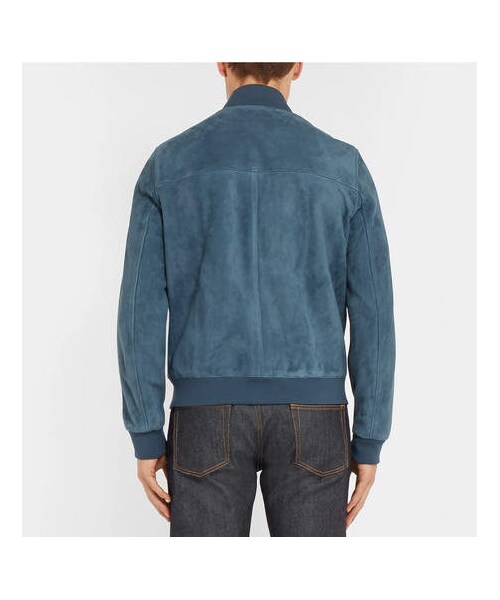 dunhill（ダンヒル）の「Dunhill Suede Bomber Jacket（ライダース 
