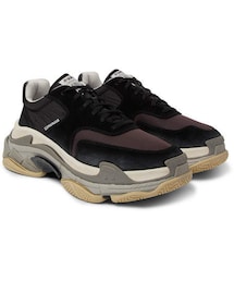BALENCIAGA | Balenciaga Triple S Nylon, Mesh, Suede And Leather Sneakers(スニーカー)