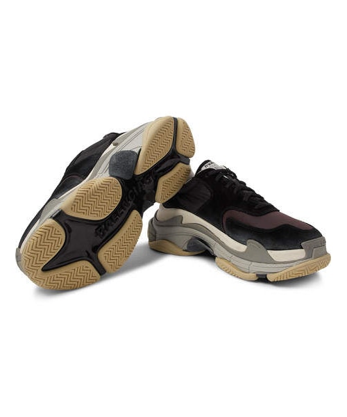 BALENCIAGA（バレンシアガ）の「Balenciaga Triple S Nylon, Mesh, Suede And Leather Sneakers（スニーカー・メンズ・Black・Eu40/Eu46/Eu43/Eu39/Eu42/Eu44/Eu45）」の5枚目の写真