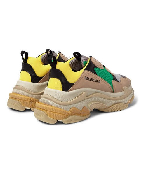 BALENCIAGA（バレンシアガ）の「Balenciaga Triple S Mesh, Nubuck And Leather Sneakers（スニーカー・メンズ・Beige・Eu45）」の2枚目の写真