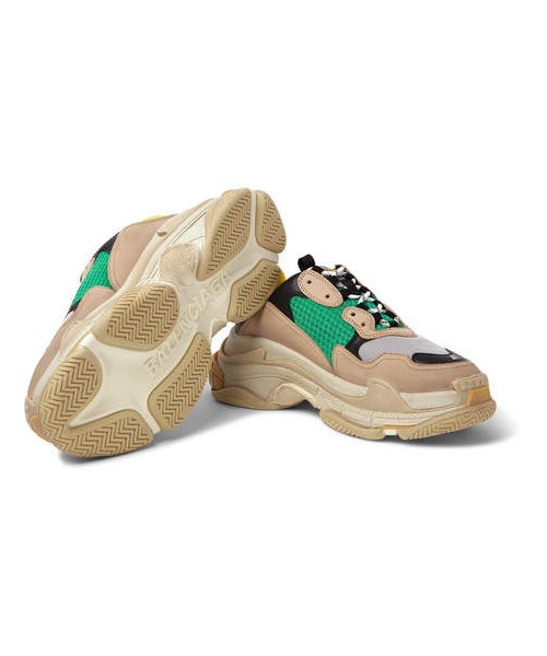 BALENCIAGA（バレンシアガ）の「Balenciaga Triple S Mesh, Nubuck And Leather Sneakers（スニーカー・メンズ・Beige・Eu45）」の5枚目の写真