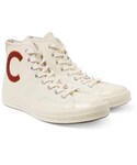 Converse | Converse 1970s Chuck Taylor All Star Appliquéd Leather High-Top Sneakers(球鞋)