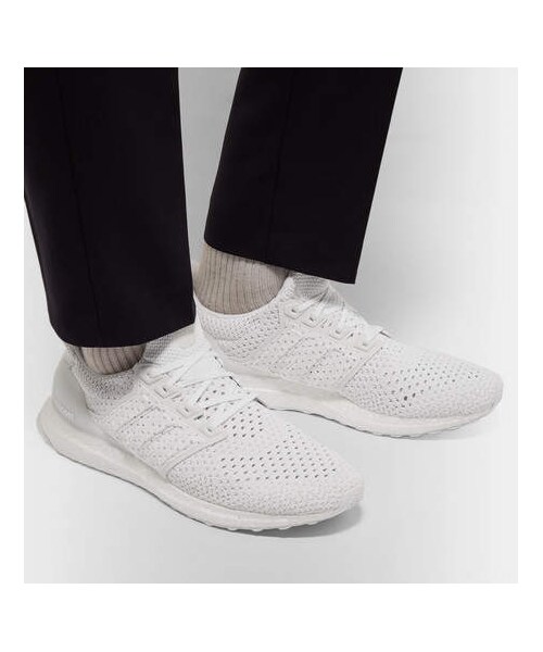 adidas（アディダス）の「adidas Originals Ultraboost Rubber-Trimmed Primeknit Sneakers（スニーカー・メンズ・White・9.5/6/10.5/8.5/10/5.5/9/7.5/11/6.5/7/8/11.5）」の2枚目の写真
