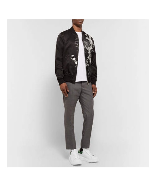 Alexander McQueen(アレキサンダーマックイーン)の「Alexander McQueen Exaggerated-Sole Leather Sneakers(スニーカー・メンズ・White・Eu44/Eu45/Eu46/Eu42/Eu39/Eu40/Eu43)」の2枚目の写真