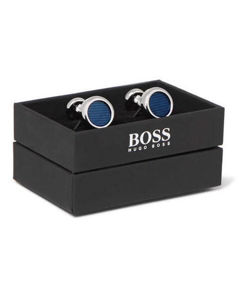 HUGO BOSS（ヒューゴボス）の「Hugo Boss Gil Enamelled SilverTone Cufflinks（カフリンクス）」 WEAR