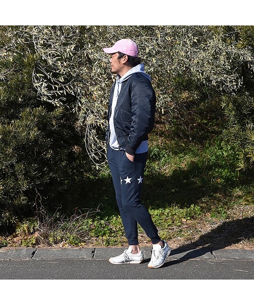 Number8（ナンバーエイト）の「星柄プリントスウェットジョガーパンツ（その他パンツ・メンズ・ブルー/ブラック・L/M）」の5枚目の写真