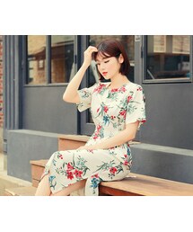 HOTPING | ウエストタイフローラルワンピース(ワンピース)