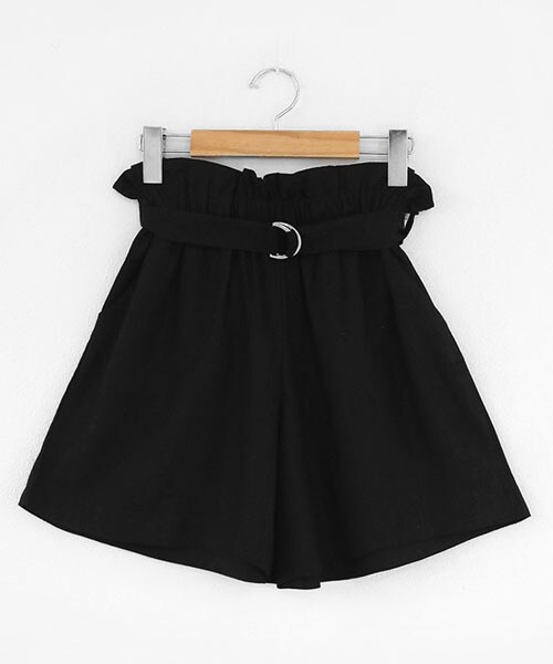 DHOLIC（ディーホリック）の「ベルトSETワイドショートパンツ（その他パンツ・レディース・ブラウン/ベージュ/ブラック・FREE）」の2枚目の写真