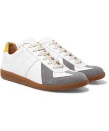 Maison Margiela | Maison Margiela Replica Leather And Suede Sneakers(スニーカー)