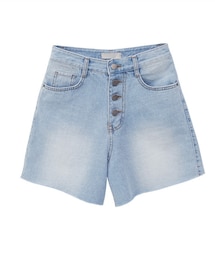 Dailyabout | フォーボタンハイウエストデニムショートパンツ(デニムパンツ)