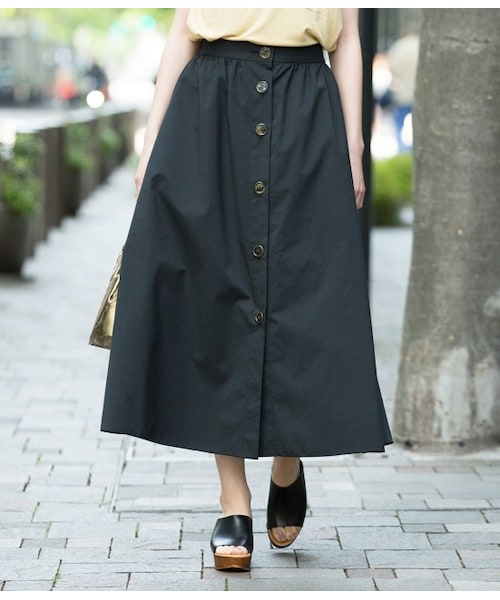 ADAM ET ROPE'（アダムエロペ）の「釦あきフレアスカート（）」 - WEAR