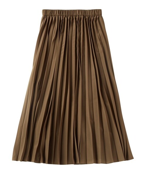ADAM ET ROPE'（アダムエロペ）の「シフォンゴムプリーツスカート（スカート・レディース・グレー/ダークブラウン/カーキ・38）」の3枚目の写真