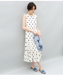 ■専用■美品 アダムエロペ 2,8万 マキシワンピース ティアードドワンピース 美品 アダムエロペ 定価2,8万 総柄マキシワンピース ティアード