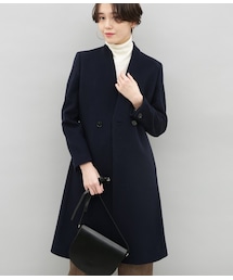 ADAM ET ROPE'（アダムエロペ）の「カシミヤ混Vネックノーカラー