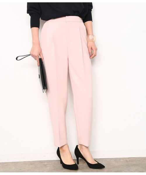 ADAM ET ROPE'（アダムエロペ）の「17SS タックコクーンパンツ（パンツ・レディース・ブラック/ピンク/カーキ/オフホワイト・36/38）」の4枚目の写真