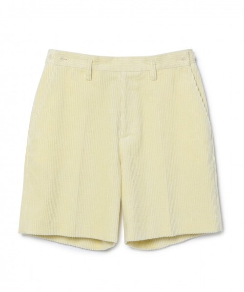 ADAM ET ROPE'(アダムエロペ)の「【ilk】corduroy short pants(パンツ・レディース・イエロー・F)」の1枚目の写真