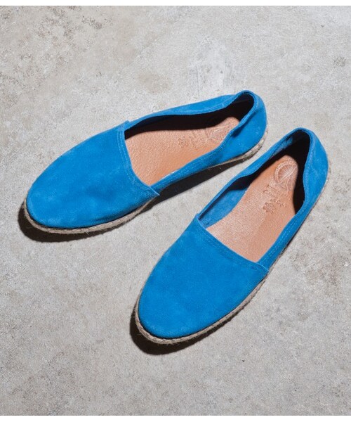 ADAM ET ROPE'（アダムエロペ）の「スエードエスパドリーユ（シューズ・メンズ・ブルー系/イエロー/ネイビー/グリーン・41.0/42.0/43.0/40.0）」の2枚目の写真