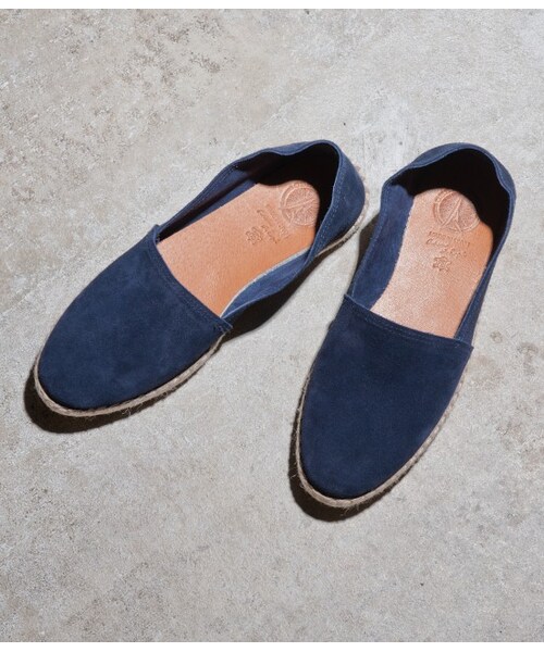 ADAM ET ROPE'（アダムエロペ）の「スエードエスパドリーユ（シューズ・メンズ・ブルー系/イエロー/ネイビー/グリーン・41.0/42.0/43.0/40.0）」の3枚目の写真