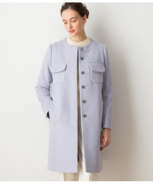 ROPE'（ロペ）の「アンゴラビーバーノーカラーコート（）」 - WEAR