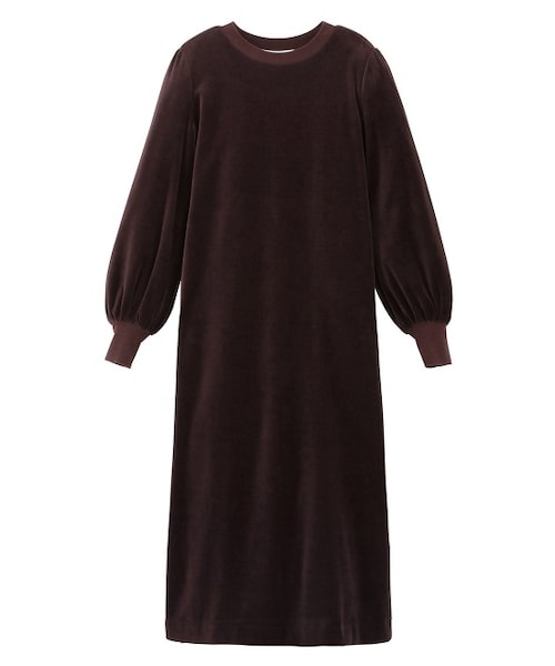 Rope ロペ の コットンポリベロアパフスリーブドレス ワンピース Wear