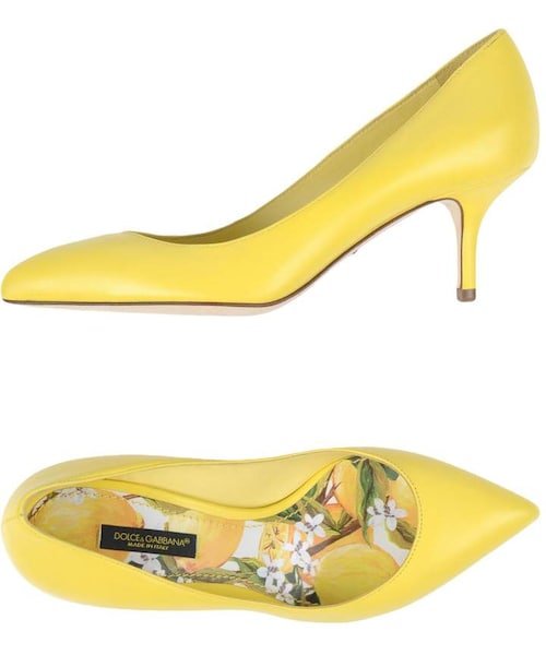 DOLCE&GABBANA(ドルチェアンドガッバーナ)の「DOLCE & GABBANA Pumps(パンプス・レディース・Yellow・4)」の1枚目の写真