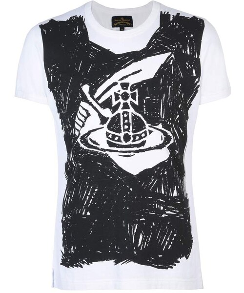 Vivienne Westwood Anglomania Women's Black Cotton Tee Shirt