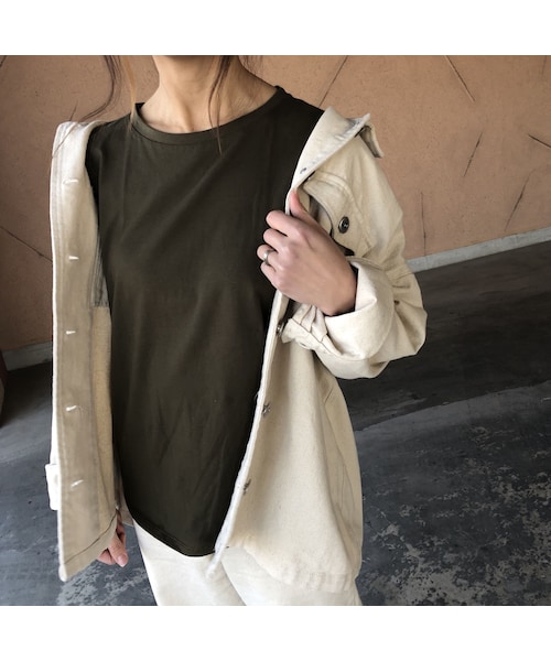 copine(コピン)の「7月15日再々入荷!新カラー登場!再々入荷!大人ベーシックシンプルノースリーブ(4color)【クリックポスト対象商品】(Tシャツ/カットソー・レディース・その他)」の9枚目の写真