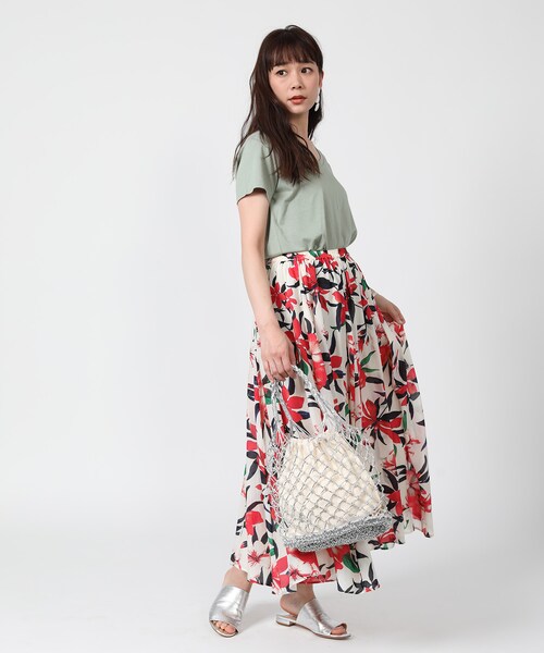 FREAK'S STORE(フリークスストア)の「汗ジミ防止 VネックTEE(その他・ホワイト/グレー/ブラック/ベージュ/ブルーグリーン・FREE)」の10枚目の写真