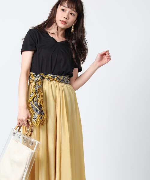 FREAK'S STORE(フリークスストア)の「汗ジミ防止 VネックTEE(その他・ホワイト/グレー/ブラック/ベージュ/ブルーグリーン・FREE)」の3枚目の写真