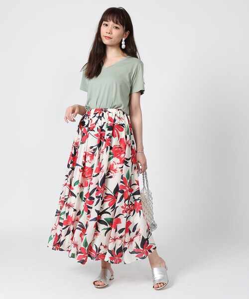 FREAK'S STORE(フリークスストア)の「汗ジミ防止 VネックTEE(その他・ホワイト/グレー/ブラック/ベージュ/ブルーグリーン・FREE)」の9枚目の写真