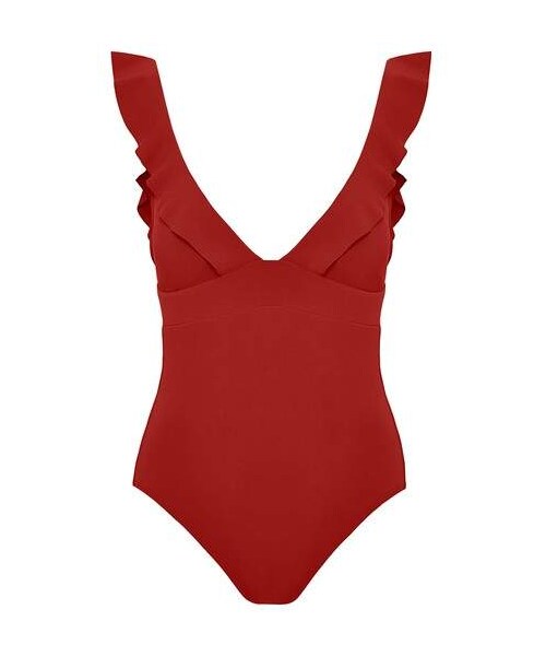 Robin Piccone（ロビンピッコーネ）の「Robin Piccone Ruffle One-Piece Swimsuit（水着・レディース・Green・4/6/12/8/10）」の5枚目の写真