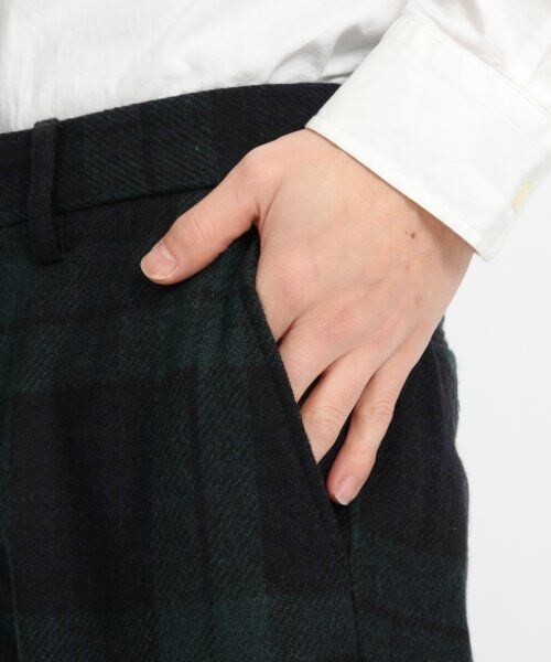 GLOBAL WORK（グローバルワーク）の「ウールチェックトラウザー（パンツ・メンズ・グリーン75/ブラウン55・Ｌ/Ｍ/Ｓ）」の6枚目の写真