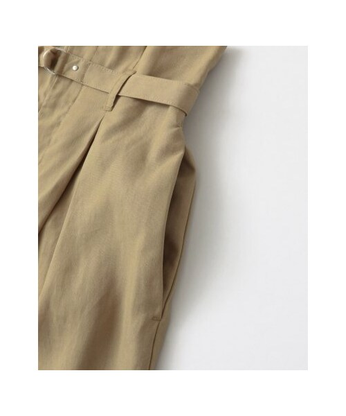 KBF（ケイビーエフ）の「KBF+ ウエストベルトタックワイドパンツ（パンツ・レディース・L.BEIGE/LIME/BLACK・one）」の19枚目の写真