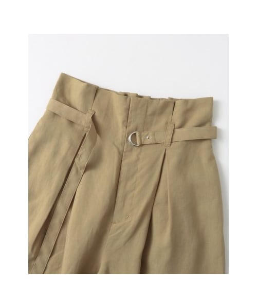 KBF（ケイビーエフ）の「KBF+ ウエストベルトタックワイドパンツ（パンツ・レディース・L.BEIGE/LIME/BLACK・one）」の17枚目の写真