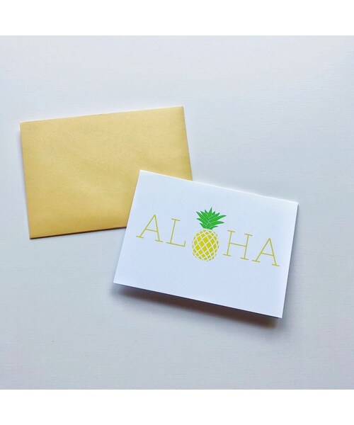 no brand（ノーブランド）の「ハワイ マウイ annie + flo パイナップル ALOHA/アロハ グリーティングカード/メッセージ