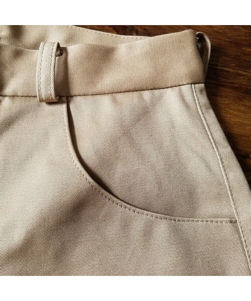 Handmade（ハンドメイド）の「チノクロップドパンツ（チノパンツ・レディース・その他）」の4枚目の写真