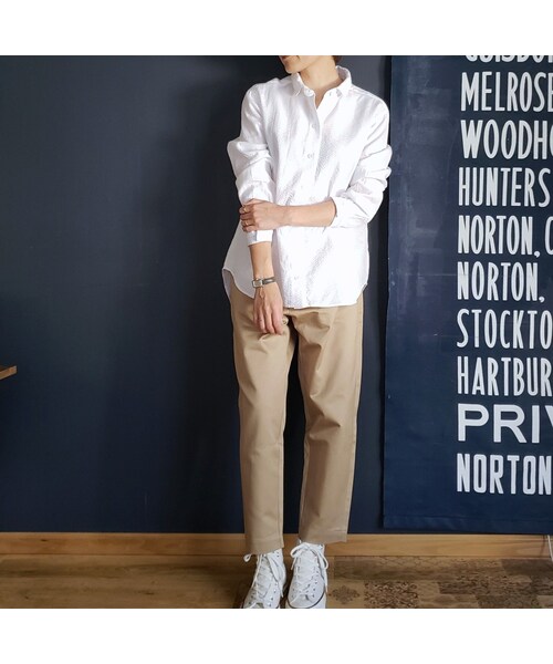 Handmade（ハンドメイド）の「チノクロップドパンツ（チノパンツ・レディース・その他）」の11枚目の写真