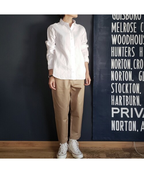 Handmade（ハンドメイド）の「チノクロップドパンツ（チノパンツ・レディース・その他）」の13枚目の写真