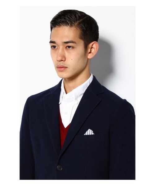 EDIFICE（エディフィス）の「MOLESKIN パッチジャケット（テーラードジャケット・メンズ・ブルー/ベージュ・44/46/48/50）」の6枚目の写真