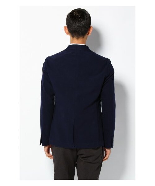 EDIFICE（エディフィス）の「MOLESKIN パッチジャケット（テーラードジャケット・メンズ・ブルー/ベージュ・44/46/48/50）」の5枚目の写真