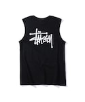 N*️様 Stussy ノースリーブタンクトップ 黒 Stussy ワンポイントタンクトップ S Size - メルカリ