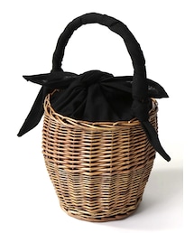 GRL | ハンドルリボンバケツカゴバッグ(かごバッグ)