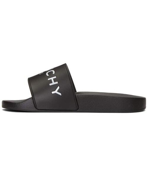 GIVENCHY（ジバンシイ）の「Givenchy Black Logo Beach Slides（サンダル・レディース・001 Black・37/38/40/39/41/36）」の2枚目の写真