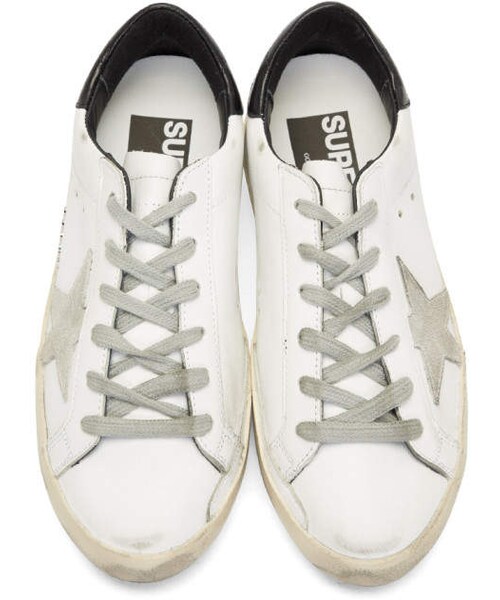 GOLDEN GOOSE（ゴールデングース）の「Golden Goose White and Black Superstar Sneakers（スニーカー・レディース・White Black・35/40/39/41/37）」の2枚目の写真