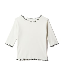 GRL | メロウフリルリブトップス(Tシャツ/カットソー)