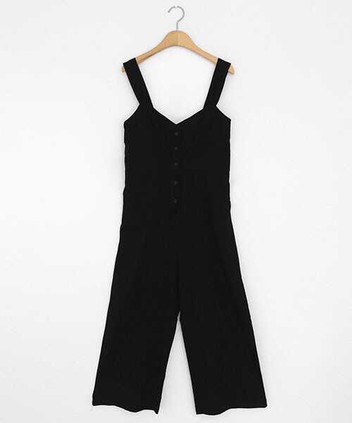 DHOLIC（ディーホリック）の「バックタイスリーブレスオールインワン（つなぎ/オールインワン・レディース・グリーン/ベージュ/ブラック/ピンク・FREE）」の2枚目の写真